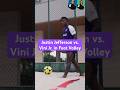 That time Justin Jefferson &amp; Vini Jr. Competed in Foot Volley #championsleague #realmadrid