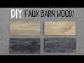 DIY Faux Barn Wood Paint Trick!