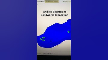 Análise estática no Solidworks Simulation #solidworks #simulation