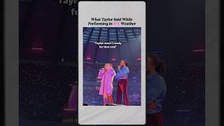 What Taylor Said While Performing in 0°C Weather #TaylorSwift #Swifties #celebrity