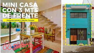 Thumbnail image for INCREÍBLE MINI CASA  de 3 METROS DE FRENTE! con ALBERCA en centro de MÉRIDA | Visitando Airbnb's