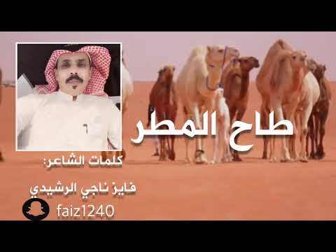 شيلة طاح المطر كلمات الشاعر فايز الرشيدي