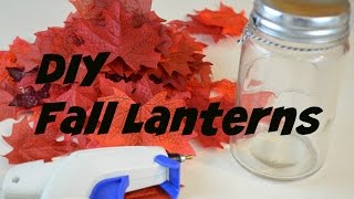 Fall DIY: Mason Jar Lanterns 🍂🍁