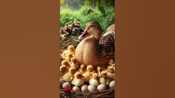 Amazing a Duck Try Hatching Many Eggs in Wood Cave Nest - Duck Hatching #shortvideo