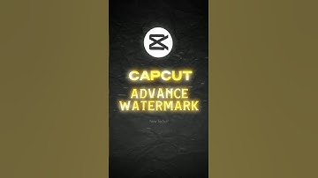 Advance Watermark Tutorial 🔥| Capcut Tutorial #shorts #capcut