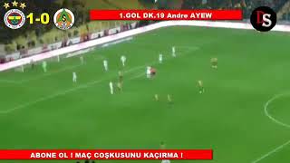Alanyaspor 0-2 Fenerbahçe Maç Özeti 11112018