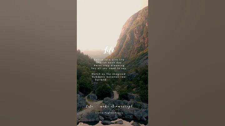 Life Inspirational Poetry by Carrie Hughes
