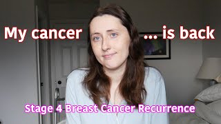 My Cancer is Back (Spine Metastasis)  Stage 4 Breast Cancer Reoccurrence