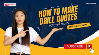 Make DRILL QUOTE Videos in Just 10 Minutes! screenshot 4