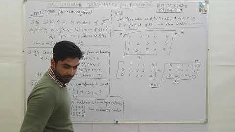 LINEAR ALGEBRA IIT-JAM MATH 2019 ;Q-42, 43, 56, 57, 58