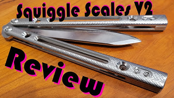 Squiggle V2 Handles Review (Titanium BRS Replicant Rehandle Balisong)
