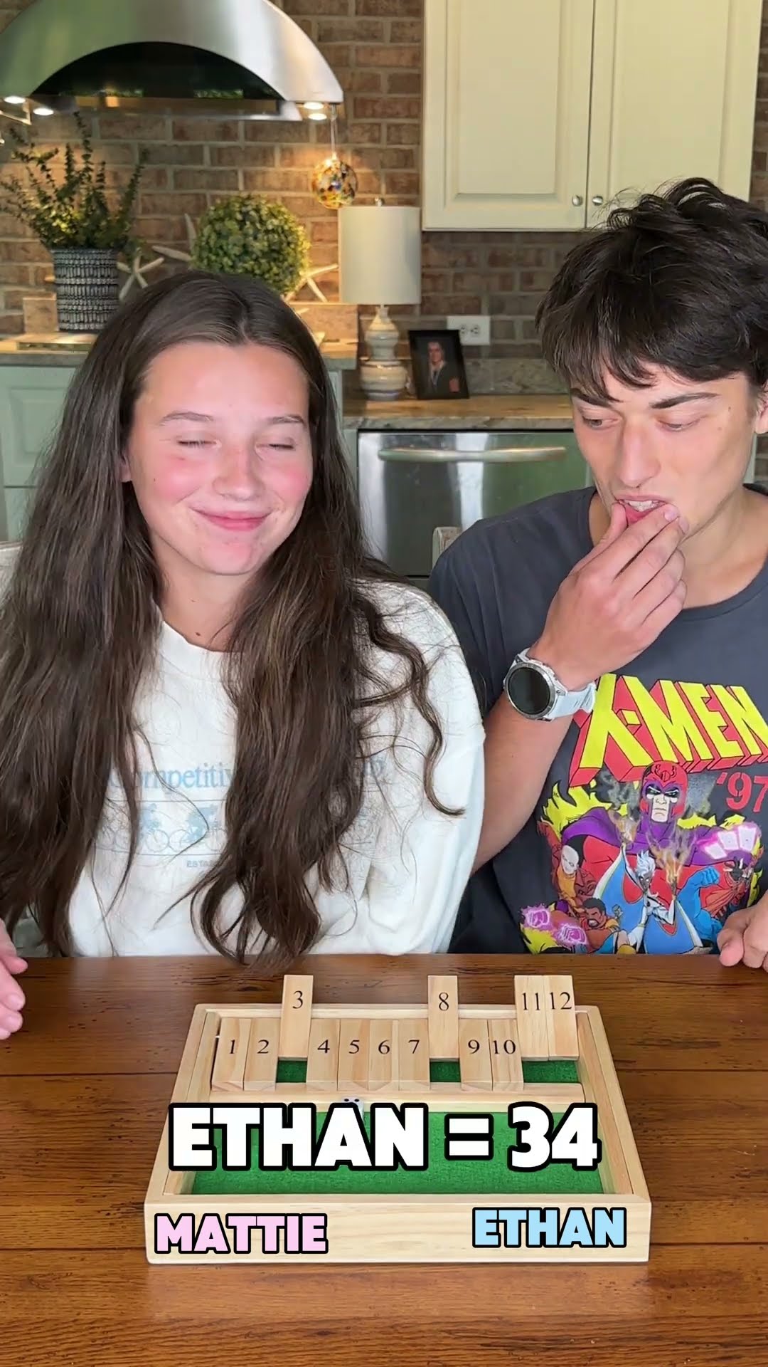 Newlyweds play shut the box! #shutthebox #familyfun #newlyweds