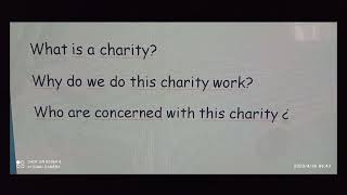 كيف تكتب فقرة عن charity