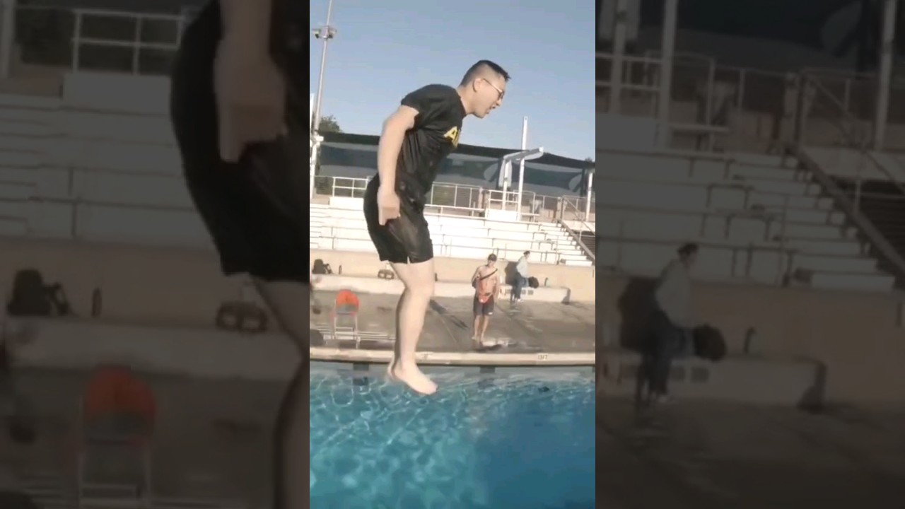 Jumping into a Pool 