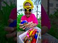 Kind Brother Buys Giant Chocolate Candy For Baby To Eat Soda Candy 