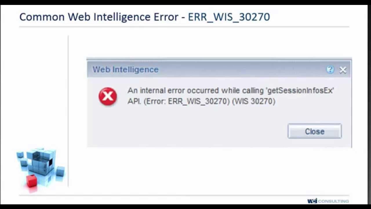 Error api web. Error api web