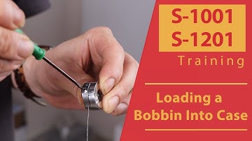 Smartstitch borduurmachine S-1001/S-1201: een spoel in de behuizing laden