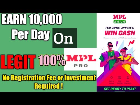 Earn 10,000 Per Day On Mpl Pro App, Play ludo Games And Win Cash Prizes, No Registration Fee Needed