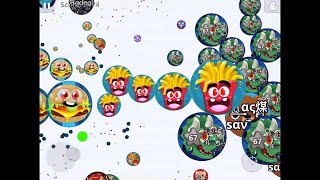 MOST EPIC BLIND TRIPLE PRE-SPLIT / Agar.io Mobile Duo Takeover