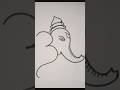 Ganesh Ji Drawing #drawing #ganpatibappamorya #gnapati #omganesha
