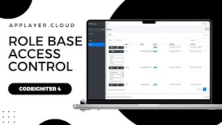 Preview Aplikasi Role Base Access Control dengan PHP Codeigniter 4 dan Database MySQL #php
