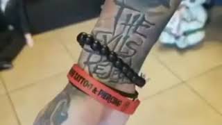 A sexylady shows her legtattoo. TATTOO MODELS SCANDINAVIA