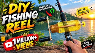 Reel Pancing Buatan Sendiri dari Botol Bekas 🎣 | Reel Pancing Buatan Sendiri yang Mudah