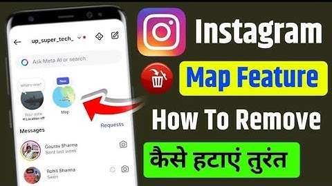 instagram se notes map option kaise hataye | instagram se map option ko kaise hataye | how to dlate 