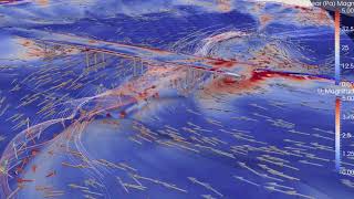 CFD model of Stanmore Road Bridge in flood