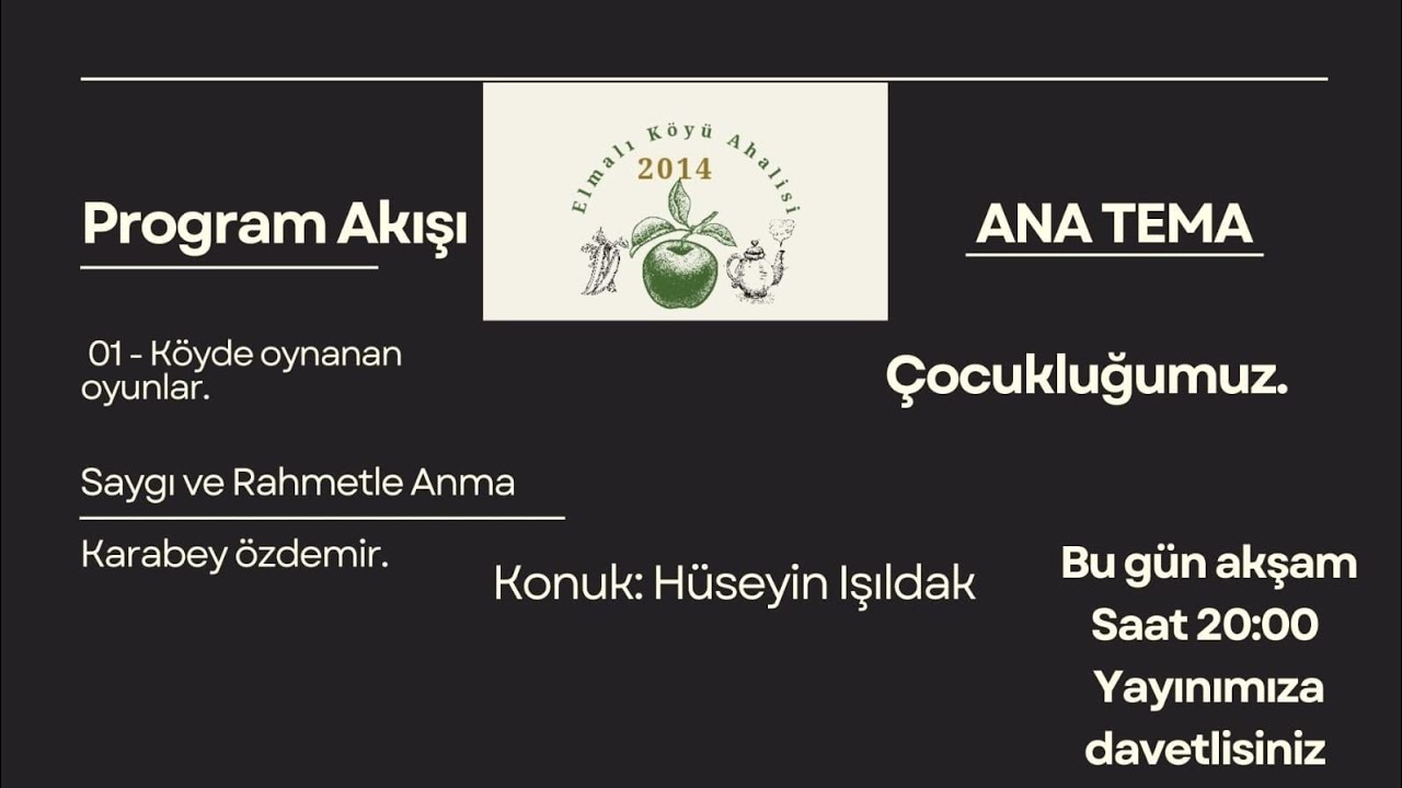 Elmalı köyü ahalisi Canlı yayın serisi 3