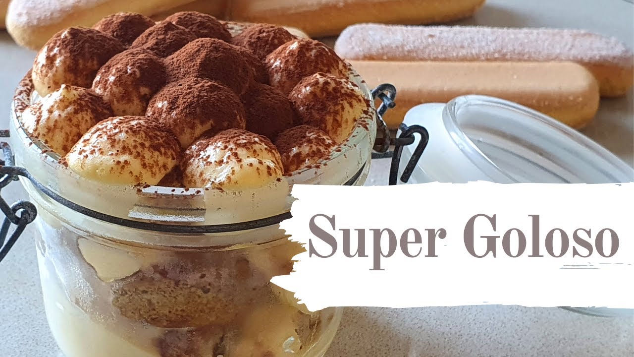 TIRAMISU' IN BARATTOLO - pronto in 10 minuti - super goloso