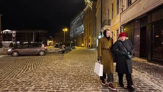 Riga Snow Walk City Centre Winter Walking Tour 4K Latvia 2026