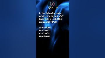 VLSI verilog Quiz -8 #shorts #verification #interview #verilog #quiztime #programming #tutorial #yt