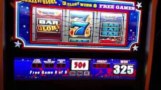 IGT Red White Blue Reels Blaze of Glory Free Spin  bonus BIG WIN!