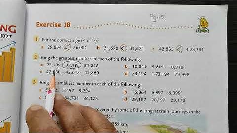 Class 4 – Place Value - Ex 1B ( 1,2,3 )