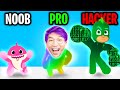 Can We Go NOOB vs PRO vs HACKER In JOIN BLOB CLASH 3D!? (LANKYBOX FUNNY MOMENTS!)