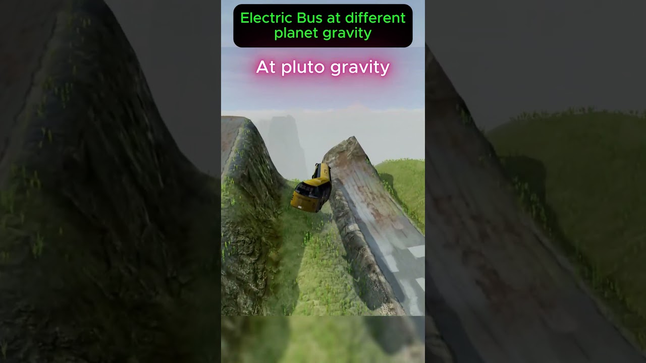 Electric Bus at different planet gravity I