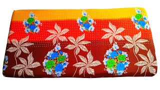 Old saree reuse  Make a mattress cover in just 10 minutes