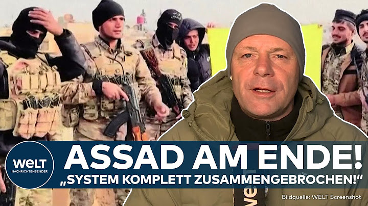 SYRIEN: Assad-Regime am Ende! "Das dies so schnell ging, hat nicht nur mich überrascht!"