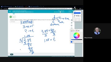 Solving a one step word problem using the formula d = rt