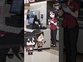 mikasa and eren (^_^) #cute #attackontitan #eren #aot #chibi #anime #mikasaackerman #shorts #erern