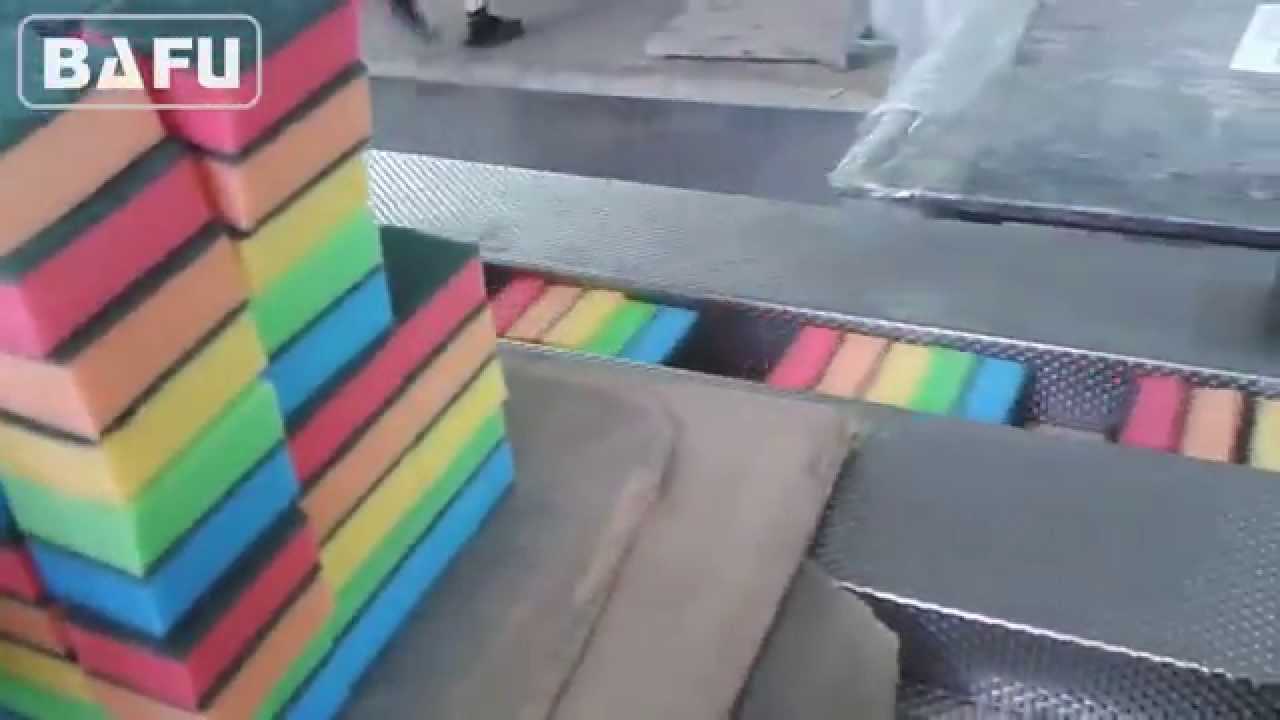 Sponge Wrapper flow wrapper,sponge packing machine,foam packing machine,wipes packing ...