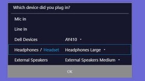 How to enable pop up dialog when devices is connected such as headphone, speakers, mic ?