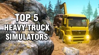 TOP 5 HEAVY TRUCK SIMULATORS | GAMEPLAY VIDEO (ANDROID & IOS) screenshot 4