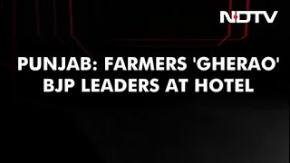 Protesting Farmers Gherao BJP Leaders In Punjab Hotel
