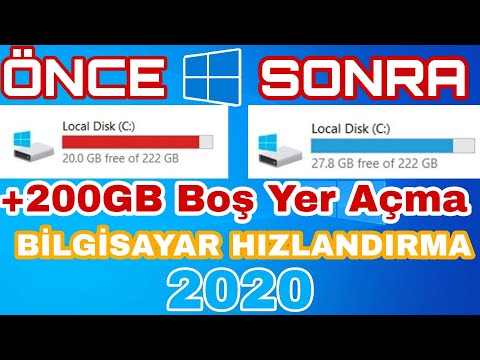 Bilgisayar Gereksiz Dosyaları Silme (C diski Temizleme Boş Alan Açma)