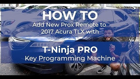 HOW TO ADD 2017 ACURA TLX PROX KEYS USING TOPDON T-NINJA PRO KEY PROGRAMMING MACHINE