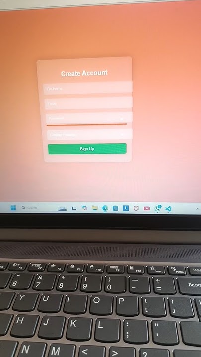 create account page using html css js | vs code | coding | login page # ...