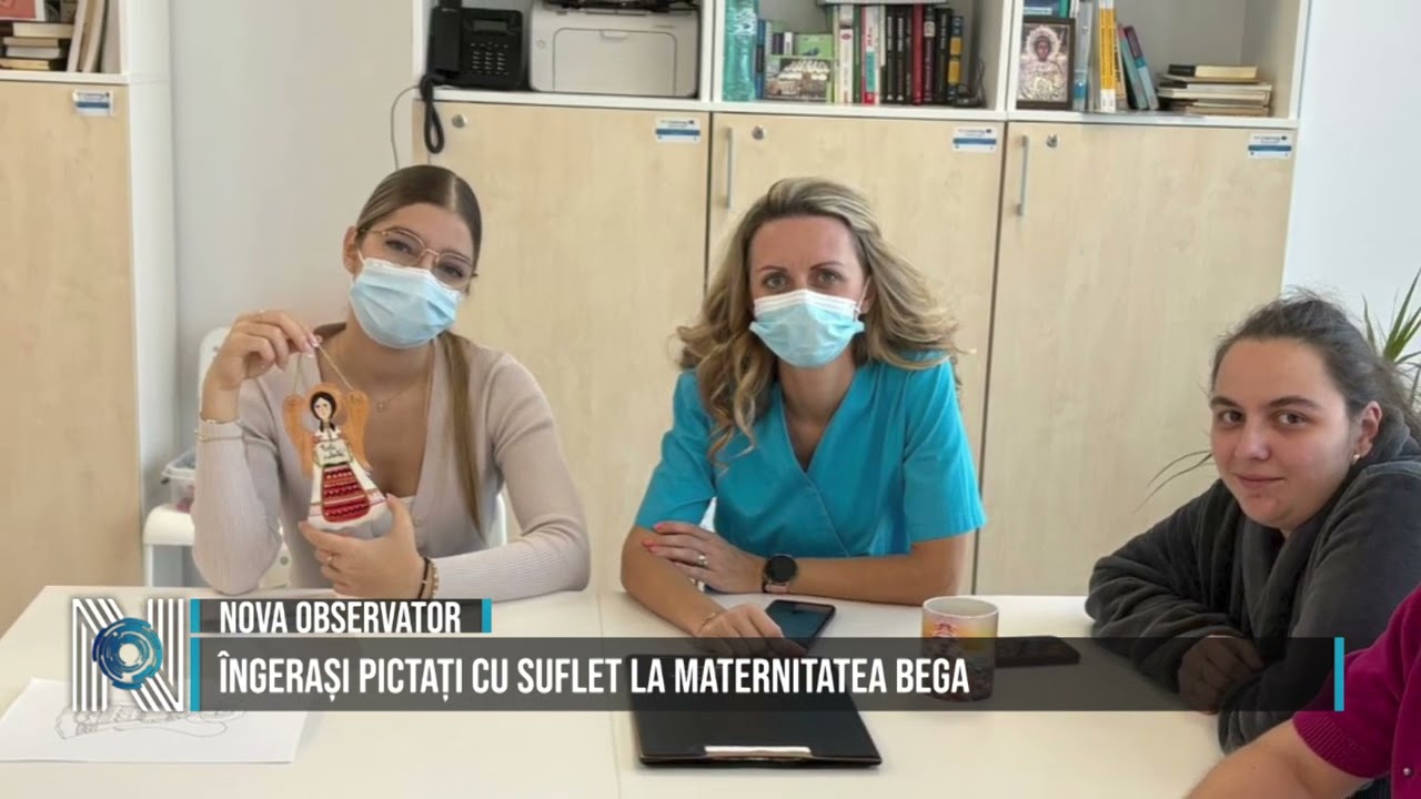 Îngerași pictați cu suflet la Maternitatea Bega
