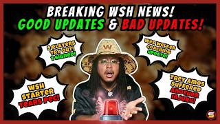 🚨BREAKING! Bad WSH News! STARTER TORN PEC! & Amos New Injury! + WES WELKER📈 + 9 Try-Outs & 1 Signed👀